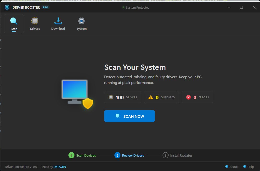 Driver Booster Pro - Open Source Windows Driver Manager Built with Go
